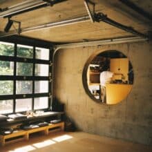 Photo Woodworking Loft Workspace