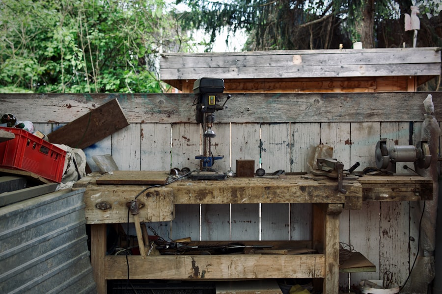 Photo Backyard Wood Workshop